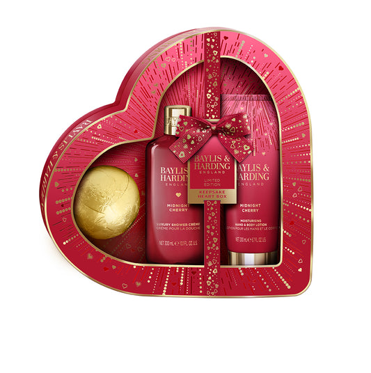 Midnight Cherry Luxury Heart Keepsake Gift