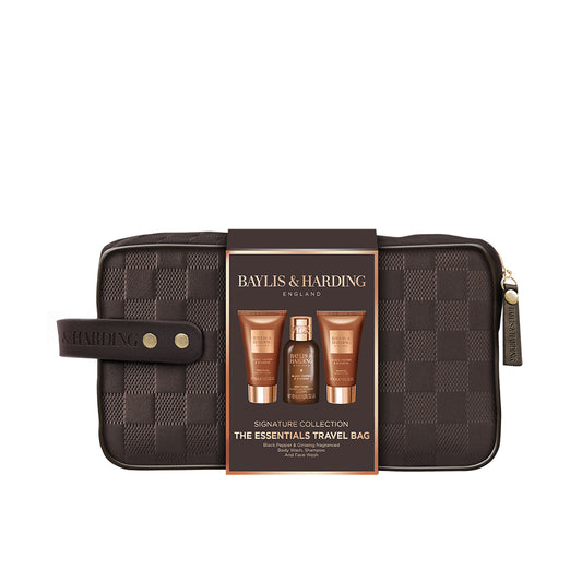 Black Pepper & Ginseng The Essentials Travel Wash Bag Set