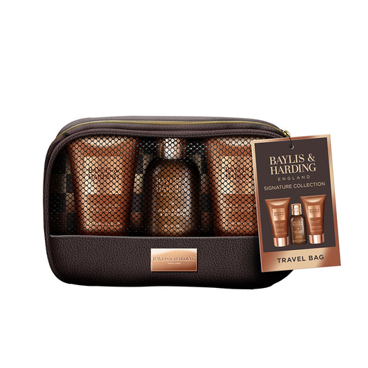 Black Pepper & Ginseng Travel Wash Bag Gift Set