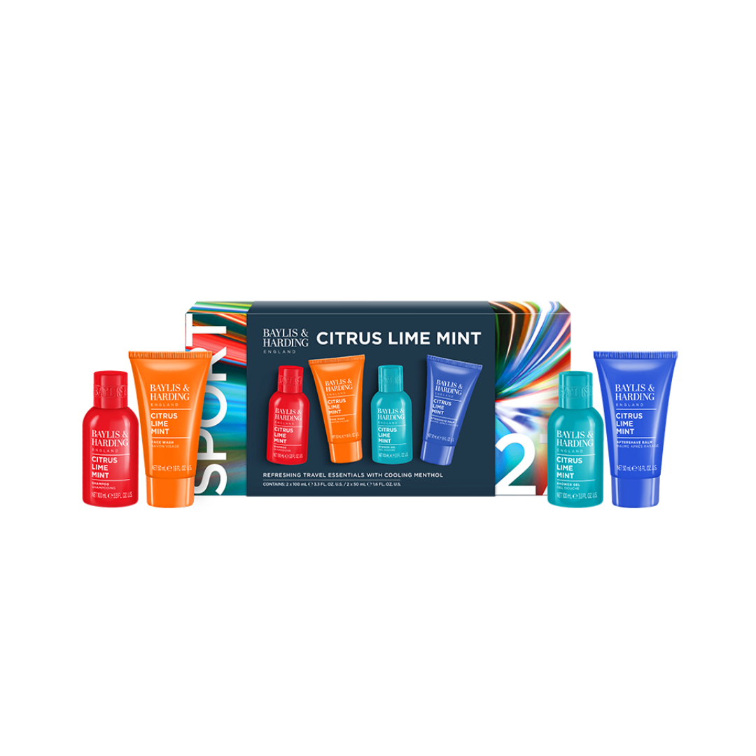 Citrus, Lime & Mint Travel Essentials Gift Set