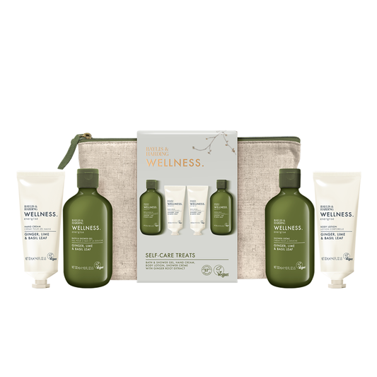 Wellness - Ginger Lime & Basil Leaf Self Care Treats Wash Bag