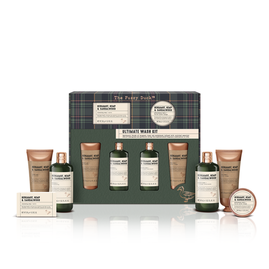 The Fuzzy Duck Bergamot, Hemp & Sandalwood Ultimate Wash Kit Gift Set