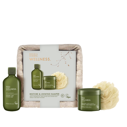 Wellness - Ginger Lime & Basil Leaf Restore & Unwind Hamper