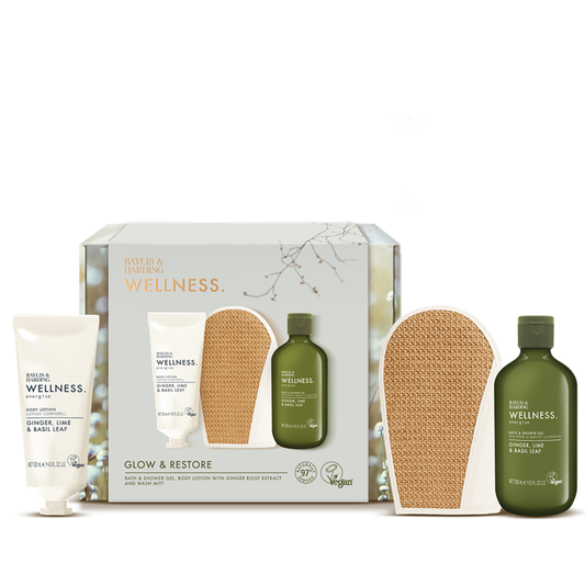 Wellness - Ginger Lime & Basil Leaf Glow & Restore Gift Set