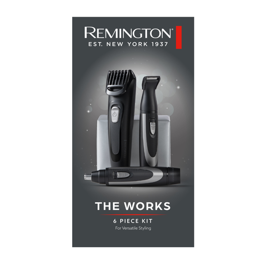 The Works Cordless Beard Trimmer Kit (MB905)