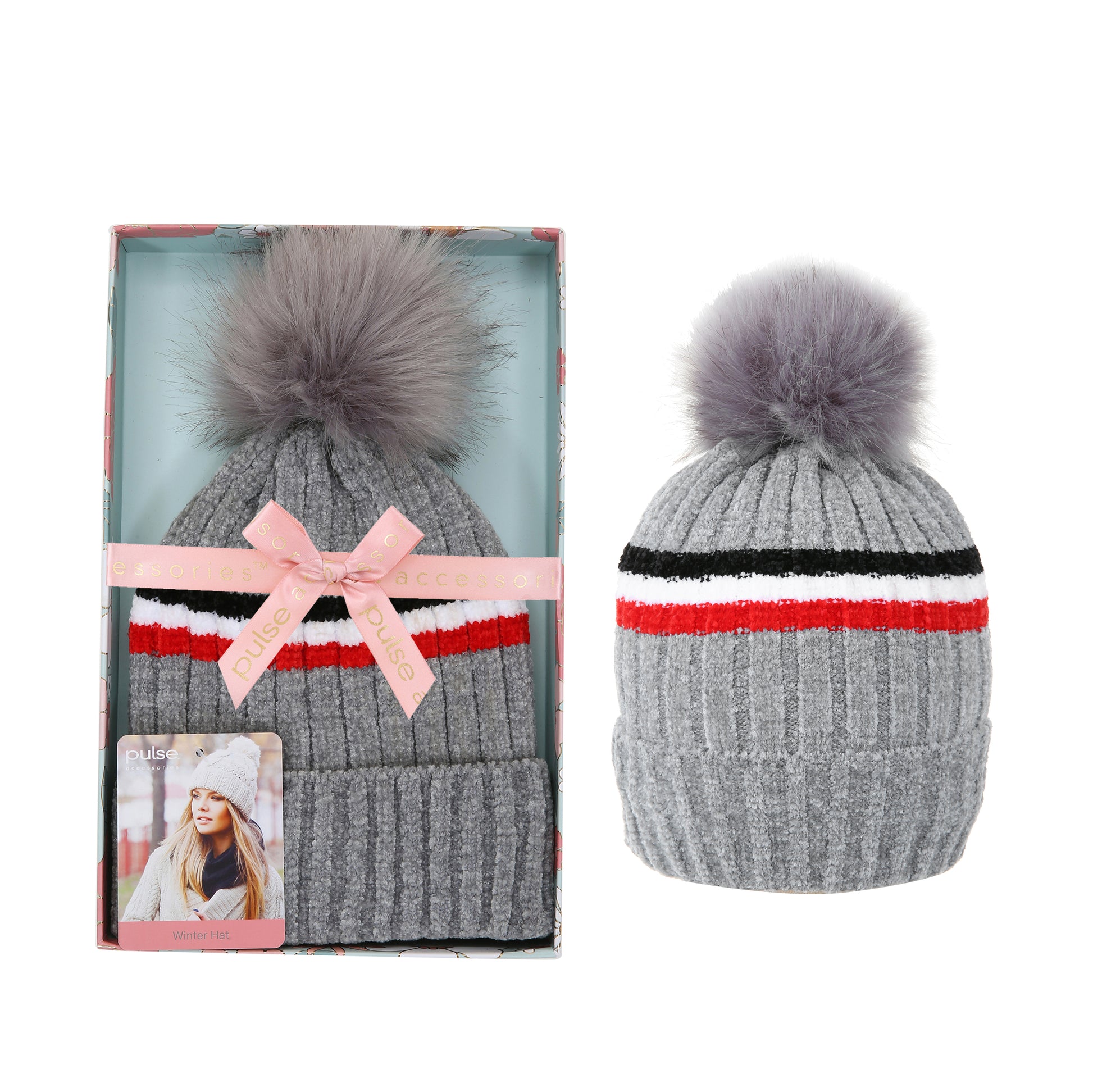 Stripped Hat Gift Box