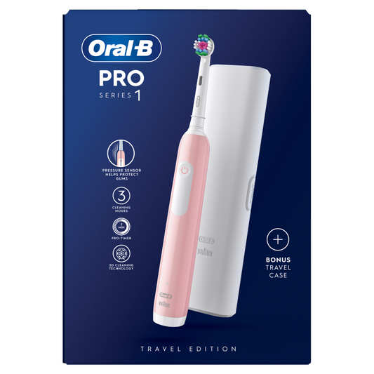 Pro Series 1 Pink Electric Toothbrush with Case