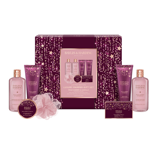 Wild Cherry & Vanilla Luxury Pamper Gift Set