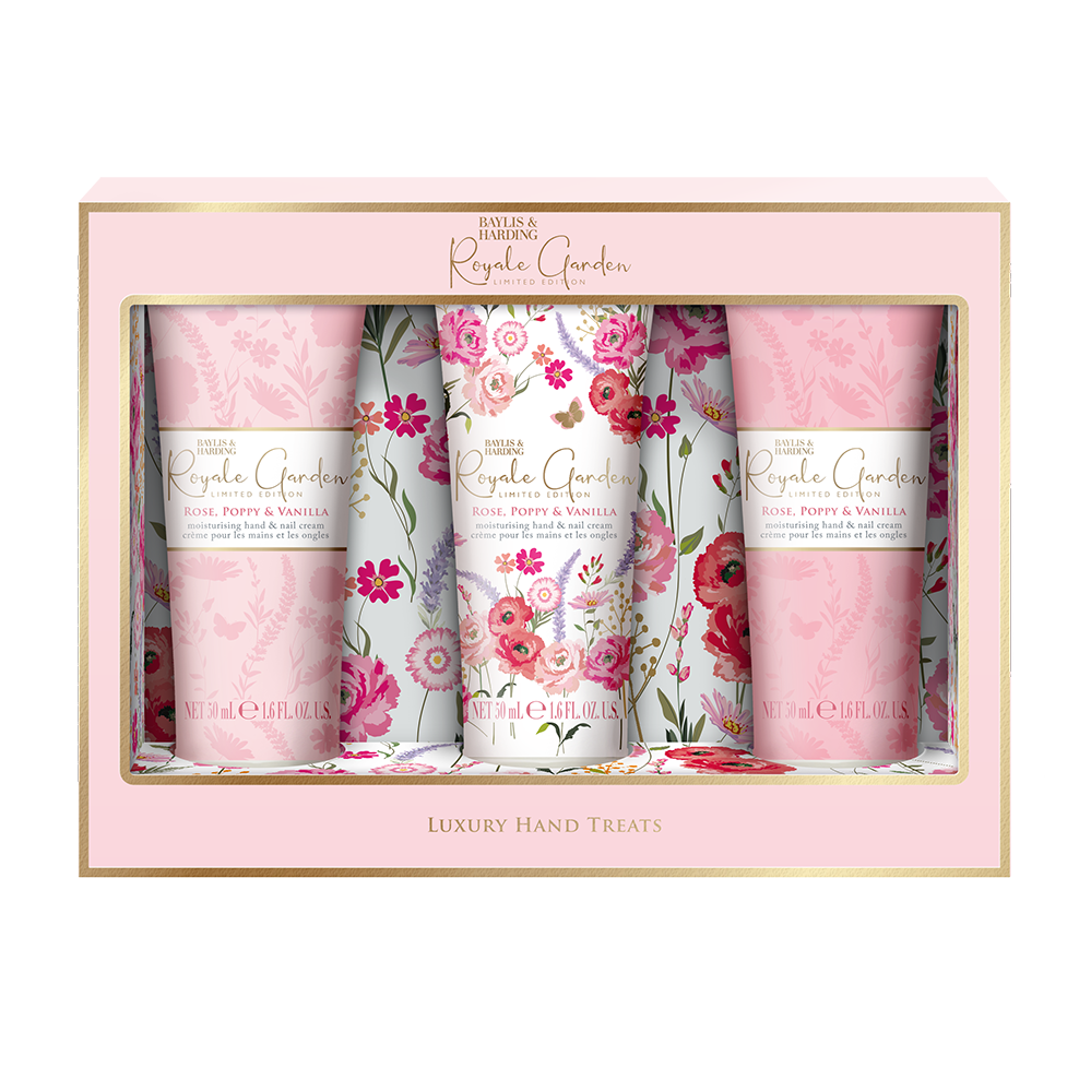 Royale Garden - Rose, Poppy & Vanilla Luxury Hand Treats Gift Set