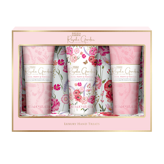 Royale Garden - Rose, Poppy & Vanilla Luxury Hand Treats Gift Set
