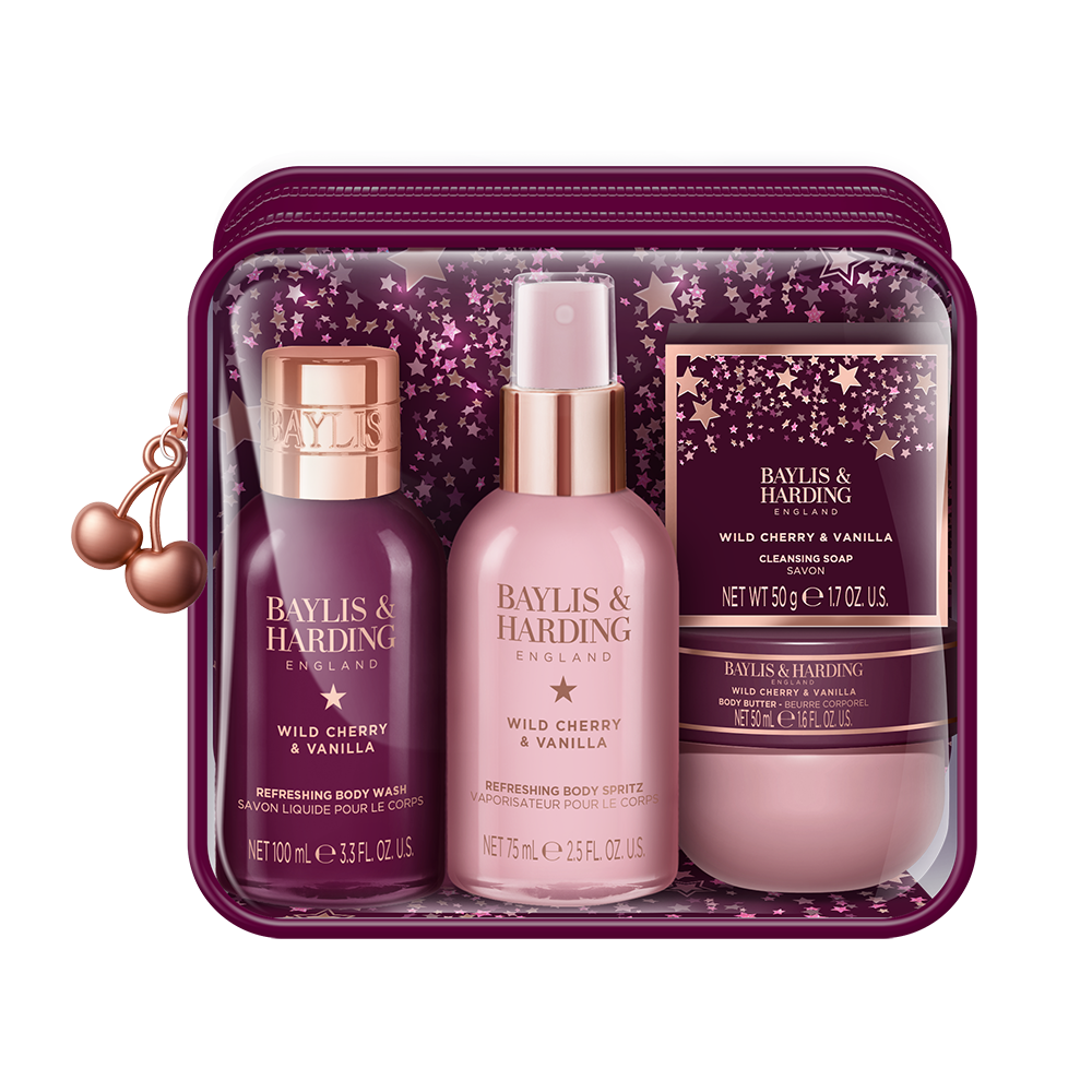 Wild Cherry & Vanilla Luxury Travel Gift Set