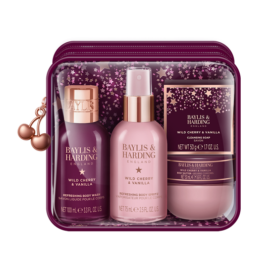 Wild Cherry & Vanilla Luxury Travel Gift Set
